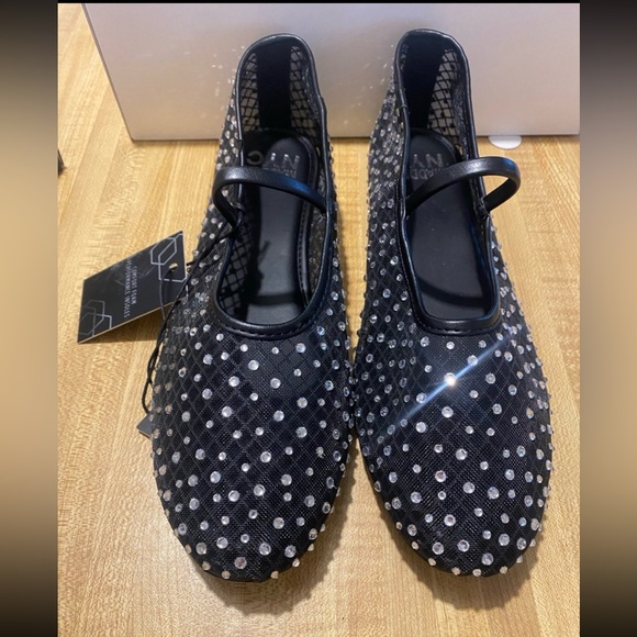 Madden NYC Women’s Mesh Ballet Flats with Rhinestones NWT 9 - Picture 1 of 9